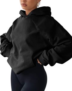 Sudadera con capucha para mujer, estilo jersey, holgada, cómoda y duradera, de tela de moda, superventas, para invierno, venta al por mayor - Product Image 4