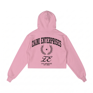 Sudadera con capucha extragrande de felpa cepillada de mezcla de algodón de 400 g/m², color rosa premium, tela suave y cálida, puños y cintura acanalados. - Product Image 2