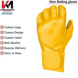 Premium Sheepskin Baseball Batting Gloves Anti-Slip Silicone Grip Professional Batting Gear Custom Logo Factory Direct Wholesale - Product Image 6
