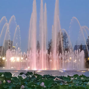 Fontaine musicale moderne en acier inoxydable de petite taille pour la décoration extérieure des jardins familiaux, des hôtels, des cours et des places publiques - Product Image 5