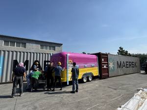 ORANGE-Caravane mobile à hamburger RV, rose jaune, à crème glacée, meilleure vente, pizzas, grillades, BBQ - Product Image 6