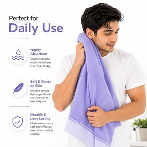 Serviette en bambou premium, ultra douce, séchage rapide, respectueuse de la peau, légère - Product Image 4