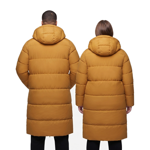 Veste longue matelassée grande taille à capuche, manches longues, chaude et épaisse pour l'hiver, en duvet, pour femmes et hommes - Product Image 2
