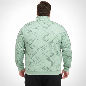Customize Printed Plus Size Track <b>Jacket</b> Men Spandex Polyester Yoga Training <b>Jackets</b> Men Turtleneck Full Zipper Sportswear Top - Product Image 2