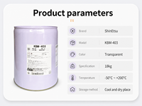 Promoteur d'adhérence Série Silane KBM-403 Agent de couplage méthoxy fonctionnel silicone-époxy pour traitement de résine de fibre de verre