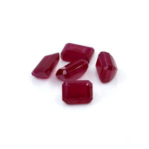 Rubis naturels de Bangkok, octogones calibrés 9x11mm, pierres précieuses de rubis naturelles facettées pour la fabrication de bijoux, prêtes à l'emploi - Product Image 3