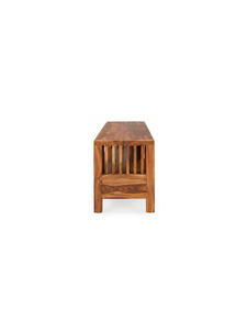 Rustic Solid Wood Living Room <b>Cabinet</b> <b>With</b> 2 <b>Drawers</b> And Open Shelf <b>Storage</b> Modern Design For Home Furniture - Product Image 3