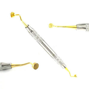 Kit de 4 Piezas de Instrumentos Quirúrgicos Dentales de Acero Inoxidable con Recubrimiento de Plasma Dorado, Reutilizables, para Implantes PRF - Product Image 3