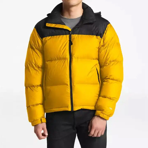 Fabricantes OEM de Ropa Urbana, Chaqueta Acolchada de Invierno Personalizada, Resistente al Viento, Negra, para Exteriores, Chaqueta de Plumón Gruesa para Hombre - Product Image 3