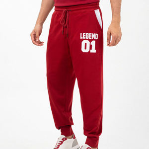 Pantalon de jogging droit pour homme OEM ODM en molleton de coton décontracté, taille élastique, respirant, vente en gros, molleton de coton hiver - Product Image 4