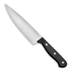 Cuchillos de Chef Profesionales de Acero Inoxidable, Cuchillos de Cocina con Mango de Triple Remache Negro, Hoja Afilada para Carne y Verduras - Product Image 2