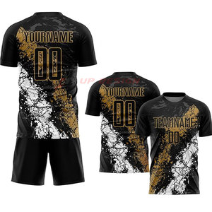 Shorts et maillots de football personnalisés de haute qualité, 100% polyester respirant, sublimation, unisexe, vêtements de sport personnalisés pour adultes - Product Image 6