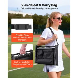 Sedia Pieghevole Comoda per Tribuna con Cuscino Spesso e Supporto per le Spalle - Product Image 1