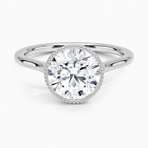 Bague SOJ 023 en argent 925, coupe ronde, avec halo de diamants Margot, 2 carats, couleur D, VVS1, moissanite certifiée GRA, prix bas - Product Image 1