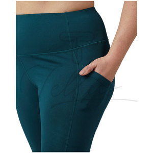 Wholesale Women High Waist Capri Leggings Tummy Control Stretch Yoga Workout Pants Custom Logo Fitness Activewear - Product Image 2