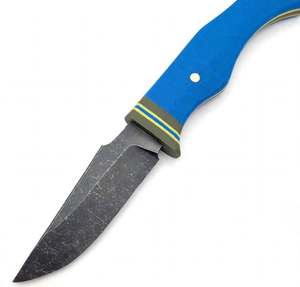 หัวหอกเหล็กกล้าคาร์บอนสูงแบบทำมือ พร้อมด้ามจับ G10 แบบหลายชั้น - Product Image 3