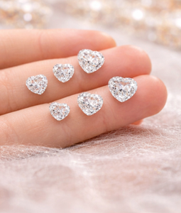Diamantes CVD cultivados en laboratorio, corte corazón, 3mm, 3.5mm, 4mm, 4.5mm, sueltos, color D, Free Fire, marca SB, modelo CVD Heart para fabricación de joyas - Product Image 6