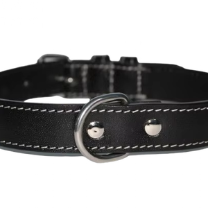 Premium Design Pin Hole Print Buffalo Leather Dog Collar Strong Durable Pet Collar Manufacturer from Divine International India - Product Image 1