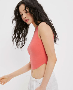 เสื้อยืดครอปท็อปสไตล์วายทูเค สำหรับฤดูร้อนปี 2026 เสื้อยืดเซ็กซี่บางเบาสำหรับผู้หญิง ผ้าฝ้าย 100% ระบายอากาศได้ดี คุณภาพสูง เสื้อยืดเรียบง่าย - Product Image 2