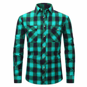 Camisas de Vestir para Hombre de Franela de Primera Calidad con Logotipo Personalizado, Talla Grande, Transpirables, de Secado Rápido, para Oficina, Manga Larga, 100% Franela - Product Image 5