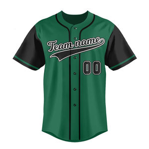 ราคาขายส่ง เสื้อเบสบอลชายแบบสั้น ดีไซน์ใหม่ แห้งเร็ว ระบายอากาศได้ดี พิมพ์ลายโลโก้ตามสั่ง คุณภาพสูง บริการ OEM - Product Image 2