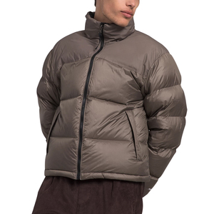 Veste d'hiver matelassée imperméable OEM grande taille avec col montant et logo frontal, design bulle personnalisé unisexe, chaude - Product Image 2