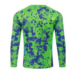 เสื้อเจอร์ซีย์ตกปลาผ้าโพลีเอสเตอร์ตาข่าย UPF 50 ระบายอากาศ ซับเหงื่อ ผลิตตามสั่ง MOQ ต่ำ รับสกรีนลายแบบ Sublimation แขนยาว สำหรับทีมแข่งขัน - Product Image 2