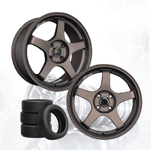 3R Aluminium Alloy Passenger Car <b>Wheel</b> SMOKY BRONZE JDM 15 Inch 4 Hole 100 04115-V19 - Product Image 2
