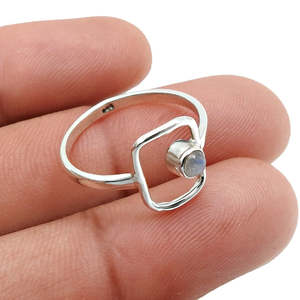 Classy Design 925 Sterling Silver <b>Ring</b> Comes With Bezel Set Natural Round Cut <b>Labradorite</b> Gemstone Eternity Band Boho Jewelry - Product Image 4