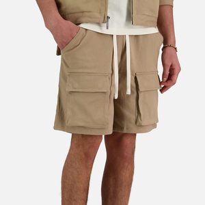Shorts en coton éponge pour hommes, qualité supérieure, blancs, pour la détente, fabrication OEM ODM, vente en gros, pour hommes - Product Image 5