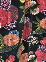 Gorden Beludru Katun Tenun Gaya Modern Motif Buah Hitam Gaya Boho Dekorasi Rumah Ramah Lingkungan Mewah