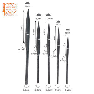 LOW PRICE Small 6 Inch DIY Steel Carbide Pneumatic Half Needle <b>File</b> Set Industrial Grade 4mm Shaft Diameter MN Smooth Cut - Product Image 2