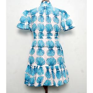 Vestidos de Playa Cortos de Verano para Mujer, Estilo Único, Algodón Suave de Primera Calidad, Manga Corta, Botones, Estampado Floral, Corte en A - Product Image 6