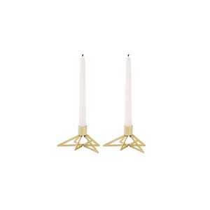 Support de bougie en métal fait main pour mariage, événement festif, doré poli, style vintage, support en fer pour décoration de table à la maison - Product Image 2