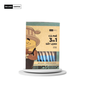 กาแฟสำเร็จรูปมิลาโน่ ครีมมี่ โคโคนัท บิทเทอร์ 3-in-1 โรบัสต้าฟรีซดราย เกรดฟูลซิตี้+ เวียดนาม อายุการเก็บรักษา 18 เดือน (ขายส่ง) - Product Image 1