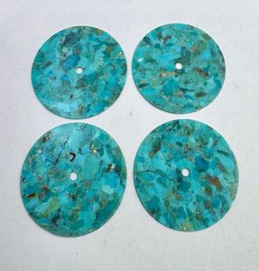 Composite turquoise Watch Dial : 31.50 mm Round One Sided Polished Watch <b>Face</b> - Product Image 3