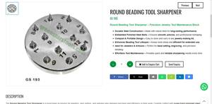 GS 193 Round Beading <b>Tool</b> <b>Sharpener</b> Steel Block Jewelry <b>Tool</b> Maintenance Precision Goldsmith Hand <b>Tool</b> | Item No GS-193 - Product Image 3