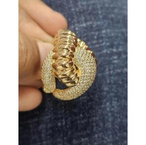 Hip Hop Knot <b>Ring</b> 925 Sterling <b>Silver</b> Gold Plated Iced Out Pave Twist Design Statement Bling Jewelry <b>Ring</b> <b>for</b> <b>Men</b> Women - Product Image 1