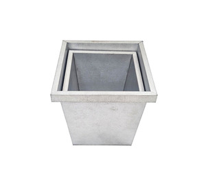 Juego de Macetas Elevadas de Hierro de Primera Calidad con Diseño Geométrico Contemporáneo y Atractivo de Jardín de Lujo - Product Image 4