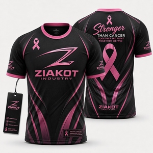 Camiseta ZIAKOT de Diseño Innovador para Hombre, Personalizada, Negra y Dorada, con Patrón 3D Abstracto y Forma Definida - Product Image 2