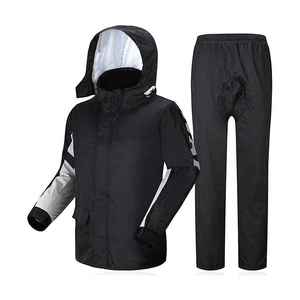 Conjunto de Chaqueta y Pantalones Impermeables para Adultos, Diseño Clásico y Moderno, de Poliéster, con Capucha, para Senderismo y Actividades al Aire Libre - Product Image 1