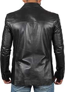 Chaqueta Blazer de Cuero para Hombre al por Mayor, Transpirable, Informal, de Alta Calidad, Precio Accesible - Product Image 4