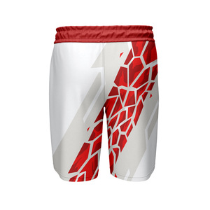 Pantalones Cortos de Baloncesto para Hombre, de Malla, con Bolsillo y Franja, Totalmente Sublimados, con Logotipo Bordado Personalizado OEM en la Entrepierna, Tendencia Actual - Product Image 4