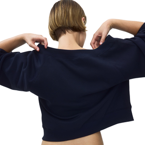 Sweat-shirt décontracté à épaules dénudées pour femme, coupe ample, manches longues, style streetwear, pour le quotidien, vente en gros - Product Image 2