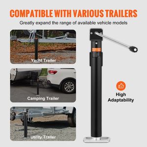 5000 lb <b>Weight</b> Capacity Welding-on Trailer Tongue Jack <b>Stand</b> 5000 lb <b>Weight</b> Capacity <b>Stand</b> Trailer Boat Watercraft Trailers - Product Image 6