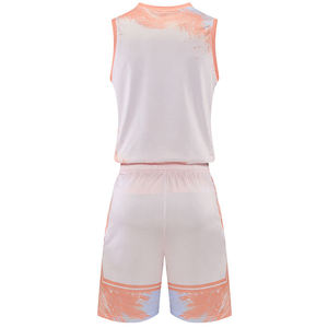 Breathable Custom Color Basketball Uniform <b>Set</b> 100% Polyester Moisture-Wicking Sleeveless - Product Image 6