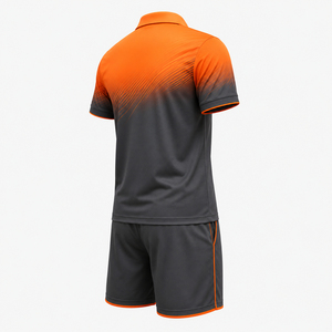 4. Uniforme de tenis elegante para hombre, material que absorbe la humedad, diseño moderno para rendimiento en la cancha y ropa deportiva activa. - Product Image 3