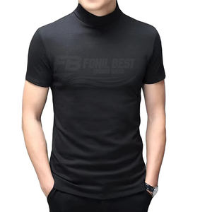 Camisetas Casuales para Hombre, Cuello Redondo, Corte Regular, Logotipo Frontal, 100% Poliéster, Transpirables, Impresión Personalizada, Servicio OEM al por Mayor - Product Image 4