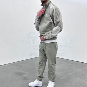 Conjunto de Chaqueta Cortavientos para Hombre, Invierno, Nailon/Poliéster, Color Sólido, Ecológico y Transpirable - Product Image 4