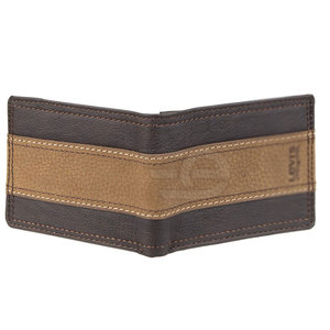 Cartera de cuero genuino para hombre con estructura plegable, protección y interior organizado para tarjetas y efectivo - Product Image 3